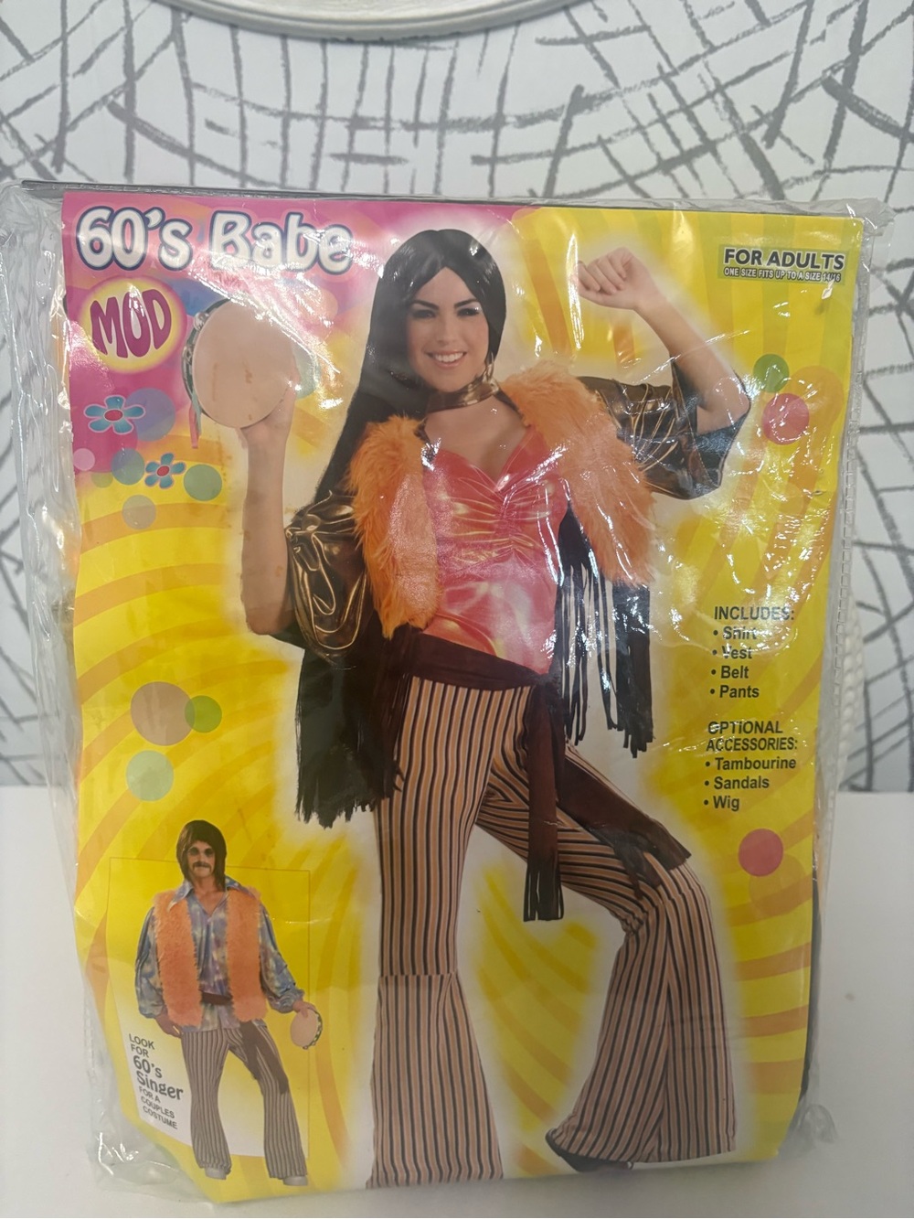 Forum Novelties "60’s Babe Mod" Groovy Hippie Adult Costume